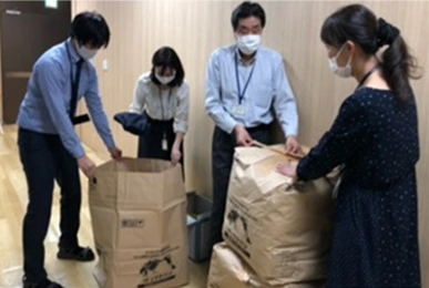 Collection and donation of used clothing