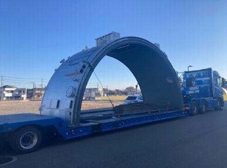 Product loading completed (special trailer)