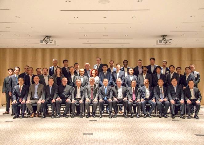 幹部･海外現地法人社長他の記念撮影